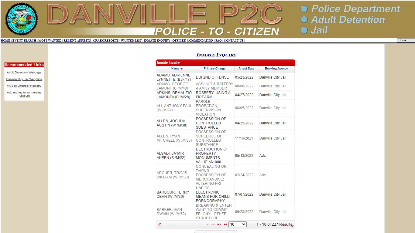 Danville P2C - provided by OSSI